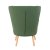 Крісло м'яке Homla MILLS Welur Зелений 218189 фото - 4