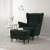 IKEA Крісло м'яке з пуфом STRANDMON Темно-зелений (ИКЕА СТРАНДМОН) 19483908 фото - 5