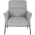 Кресло мягкое Mebel Elit ALBERTO Серый ME.ALBERTO/P/T/FW фото - 2