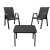 Комплект садових меблів Kontrast MALAGA WOOD Чорний Meb000083 фото - 2