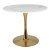 Обеденный стол Signal ESPERO Ceramic Marmur Золотой ESPEROCZL90