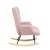 Кресло-качалка мягкое Homla MOSS TEDDY BOUCLE Розовый 218187 фото - 3