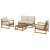 IKEA Комплект садових меблів NAMMARO Бежевий (ИКЕА НАММАРО) 99578361
