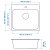 IKEA Врезная мойка LANGUDDEN (ИКЕА ЛОНГУДДЕН) 50315173 фото - 2
